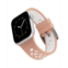 WITHit Pink and White Sport Silicone Band Compatible with 38/40/41mm Apple Watch
