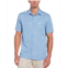 Cubavera Mens Big & Tall Floral Textured Jacquard Short Sleeve Shirt