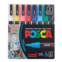 POSCA 8-Color Paint Market Set Pc-3M Fine