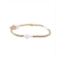 Bowood Lane Non-Tarnishing Gold filled 3mm Gold Ball and Mother Of Pearl Cross Stretch Bracelet