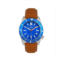 Reign Men Francis Leather Watch - Brown/Blue 42mm