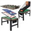 Sunnydaze Decor Modern Rustic Style 5-in-1 Multi-Game Table - Gray