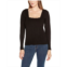 Belldini Womens Kaily K. Square Neck Sweater