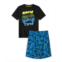 Max & Olivia Boys Soft Jersey Fabric Shorts Pajama Set 2 Piece