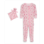 Max & Olivia Baby Girls Snug Fit Coverall One Piece with Matching Blankie