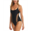 Red Carter Womens Side-Cutout Strappy-Back One-Piece Swimsuit