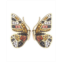 NOir Multi-Colored Cubic Zirconia Butterfly Wing Stud Earring