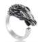 Andrew Charles by Andy Hilfiger Mens Wolf Ring in Stainless Steel