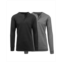 Galaxy By Harvic Mens Long Sleeve Thermal Henley Tee Pack of 2