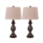 FANGIO LIGHTING Table Lamps with USB Port Set of 2