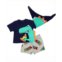 Lily & Jack Baby Boys Dinosaur Shorts T Shirt and Bib 3 Piece Set