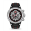 Ducati Corse Mens Quartz Black Genuine Leather Silicone Watch 49mm