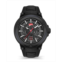 Ducati Corse Mens Quartz Black Genuine Leather Silicone Watch 49mm