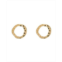 Hollywood Sensation Hammered Circle Stud Earrings for Women