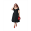 Unique Vintage Plus Size Short Sleeve Sweetheart Midge Swing Dress