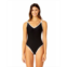 Coppersuit Womens Solid Piped Contour One Piece Swimsuit
