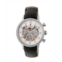 Empress Beatrice Automatic Silver Case Black Leather Watch 38mm