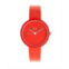 Crayo Unisex Blade Red Leatherette Strap Watch 37mm
