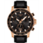Tissot Mens Swiss Chronograph Supersport T-Sport Black Leather Strap Watch 46mm