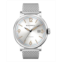 BLACKWELL Sunray White Dial with Silver Tone Steel and Silver Tone Steel Mesh Watch 44 mm