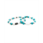 MR ETTIKA Turquoise and Howlite Beaded Elastic Bracelet Pack of 2