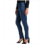 JAG Jeans Womens Peri Mid Rise Straight Leg Pull-On Jeans