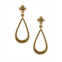 Patricia Nash Gold-Tone Floret & Tear-Shape Drop Earrings