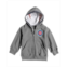 Soft As A Grape Boys and Girls Toddler Heathered Gray Chicago Cubs Baseball Print Full-Zip Hoodie