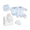 Rock-A-Bye Baby Boutique Baby Boys Toys Layette Gift in Mesh Bag 5 Piece Set