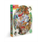 Eeboo Piece and Love Mushrooms and Butterflies Round Circle Jigsaw Puzzle Set 500 Pieces