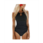 CUPSHE Womens Tummy Control Cutout High Neck One Piece Swimsuit
