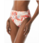 Carmen Marc Valvo Womens Shirred-Waist Bikini Bottom
