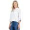 Nautica Jeans Womens Roll-Tab Button-Front Shirt