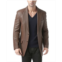 BGSD Men Two-Button Leather Blazer - Big and Tall