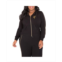 Poetic Justice Womens Plus Size Curvy Fit French Terry Gold Zip Wrap Tie Hoodie