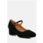 Rag & Co DALLIN Womens Suede Block Heel sandal Mary Janes