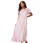 Dreams & Co. Plus Size Long Floral Print Cotton Gown