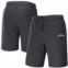 Mens NFL x Darius Rucker Collection by Fanatics Heather Charcoal Los Angeles Chargers Logo Shorts