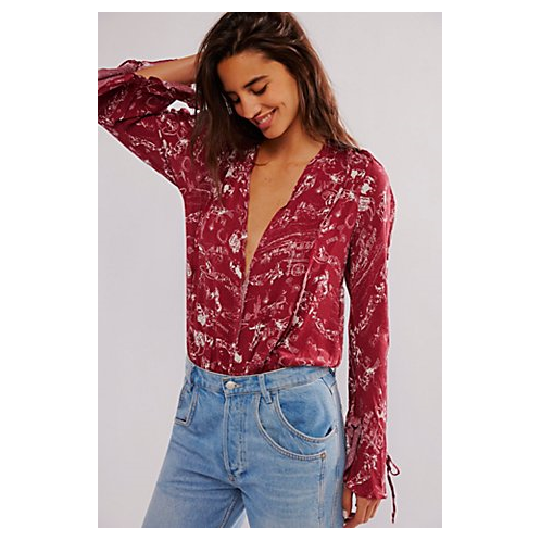 FreePeople Everythings Rosy Bodysuit
