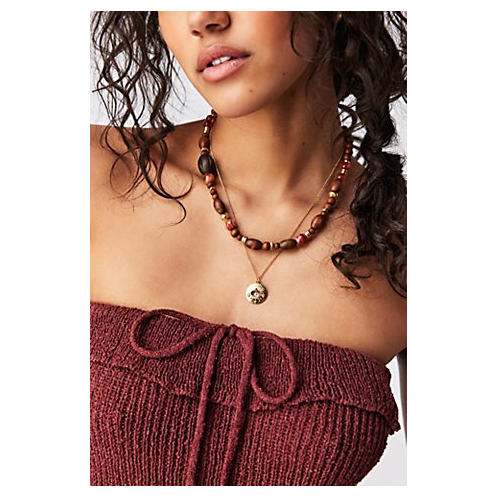 FreePeople Love Full Bloom Layered Gold Plated Necklace