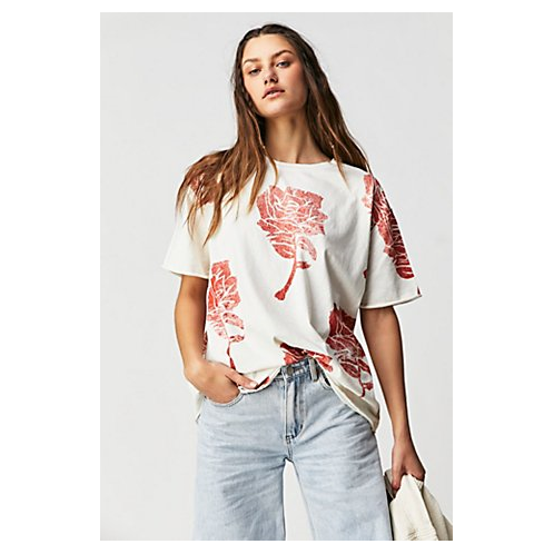 FreePeople We The Free Painted Floral Tee
