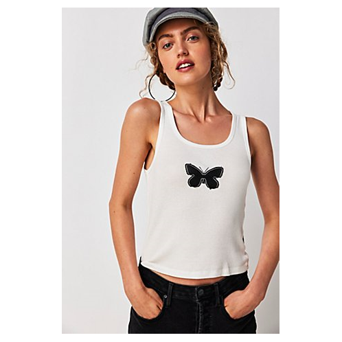 FreePeople The Laundry Room Butterfly Stitch Tank