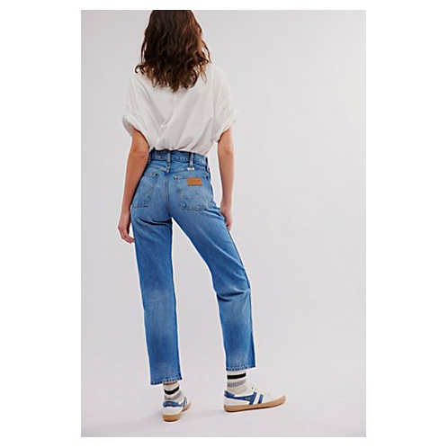 FreePeople Wrangler Sunset Mid-Rise Straight Jeans