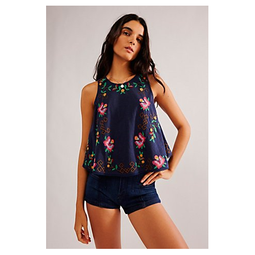 FreePeople Fun And Flirty Embroidered Top