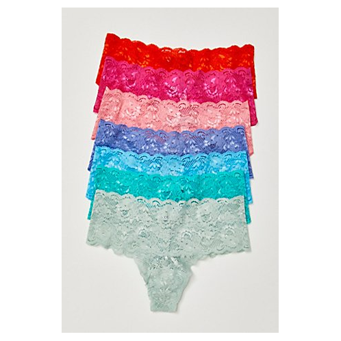 FreePeople Never Say Never Comfie Thong 7 Pack