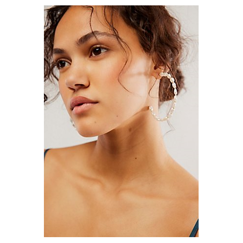 FreePeople Thinking Of You Pearl Hoops