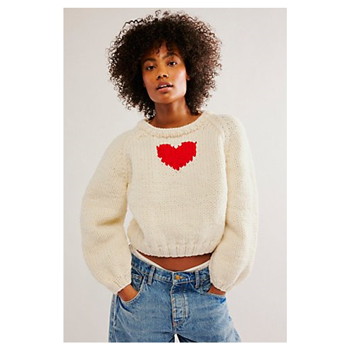 FreePeople GOGO Heart Pullover
