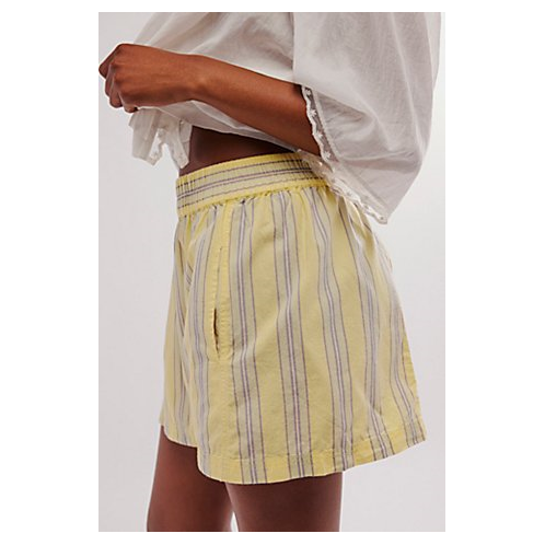 FreePeople Get Free Striped Pull-On Shorts