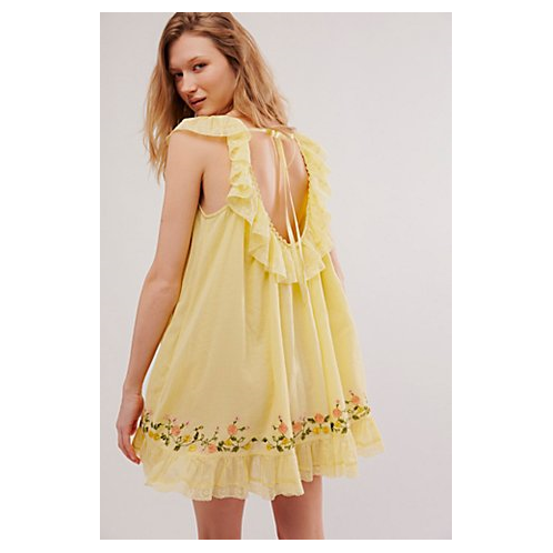 FreePeople Buttercup Embroidered Mini Dress