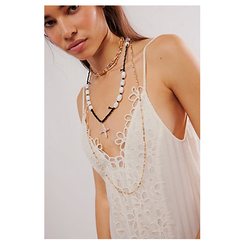 FreePeople Easy Does It Pearl Strand Necklace